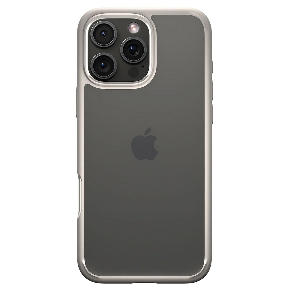 Hülle für Apple iPhone 16 Pro Max, Spigen, Ultra Hybrid, Beige ACS08385