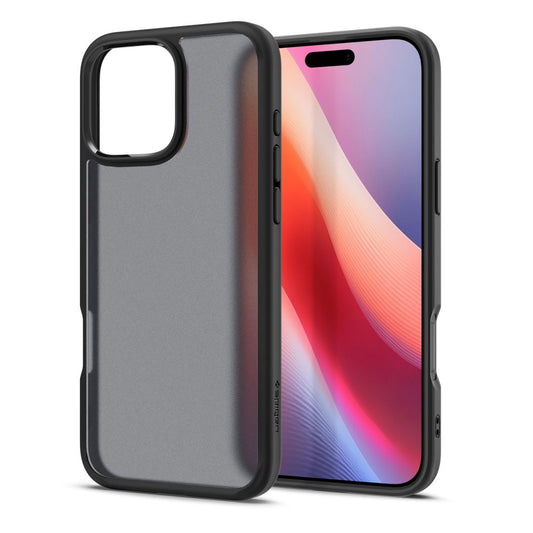 Coque pour Apple iPhone 16 Pro, Spigen, Ultra Hybrid, Noir Satiné ACS08124