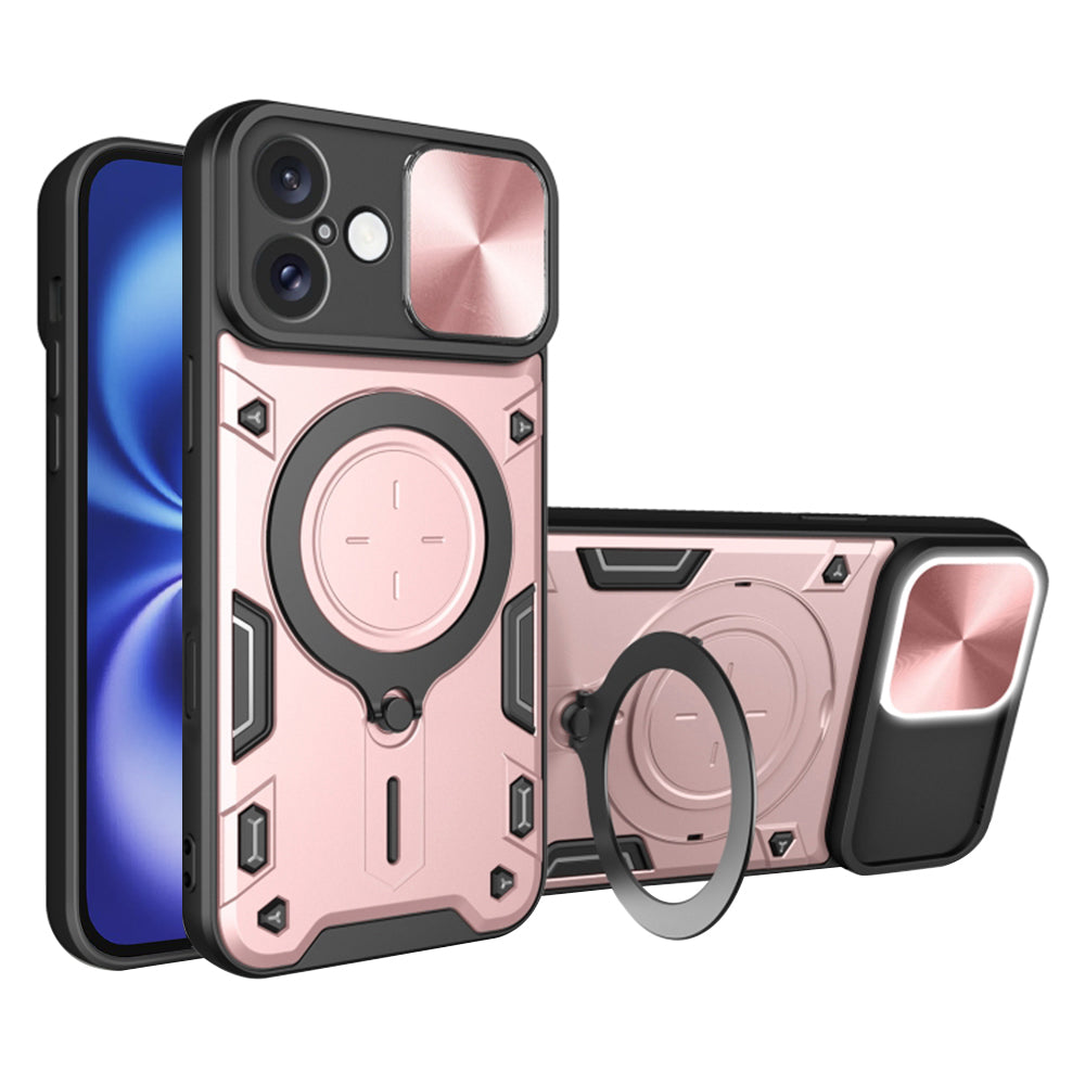 Coque pour Apple iPhone 16, Techsuit, CamGuard Pro, Rose Doré