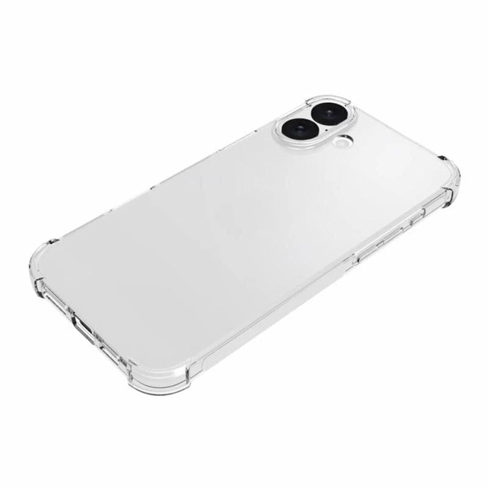 Coque pour Apple iPhone 16, Techsuit, Shockproof Clear (Grand Trou pour Objectif), Transparente