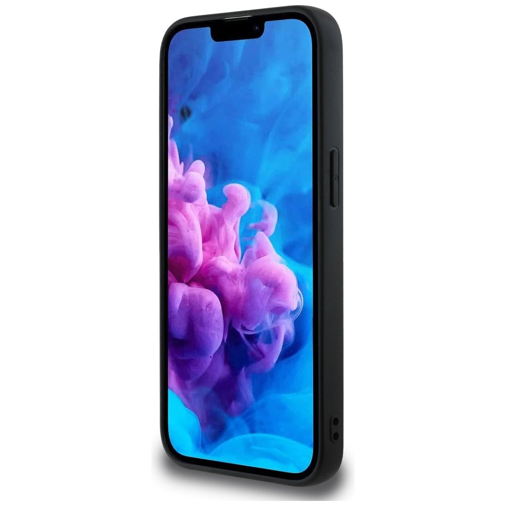 Étui pour Apple iPhone 17e / 16e, Guess, Fixed Glitter Big 4G, Noir