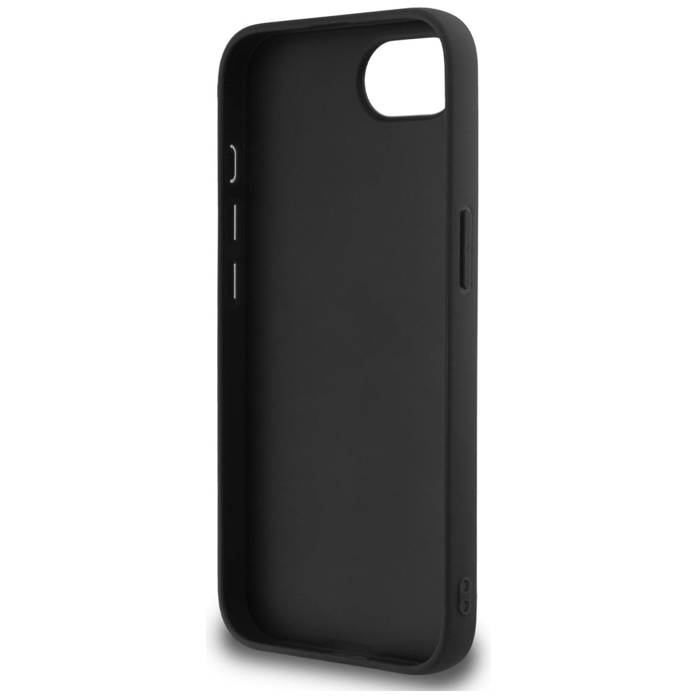 Étui pour Apple iPhone 17e / 16e, Guess, Fixed Glitter Big 4G, Noir