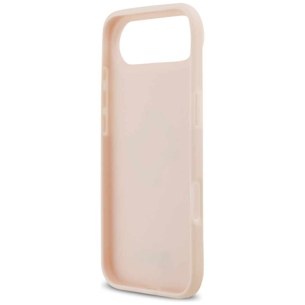 Étui pour Apple iPhone 17 Air, Guess, 4G Grained Big and Classic Logo, Rose.