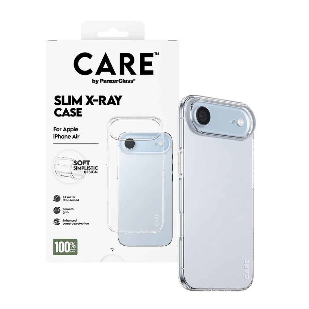 Hülle für Apple iPhone 17 Air, PanzerGlass, Care Fashionable X-ray, Transparent