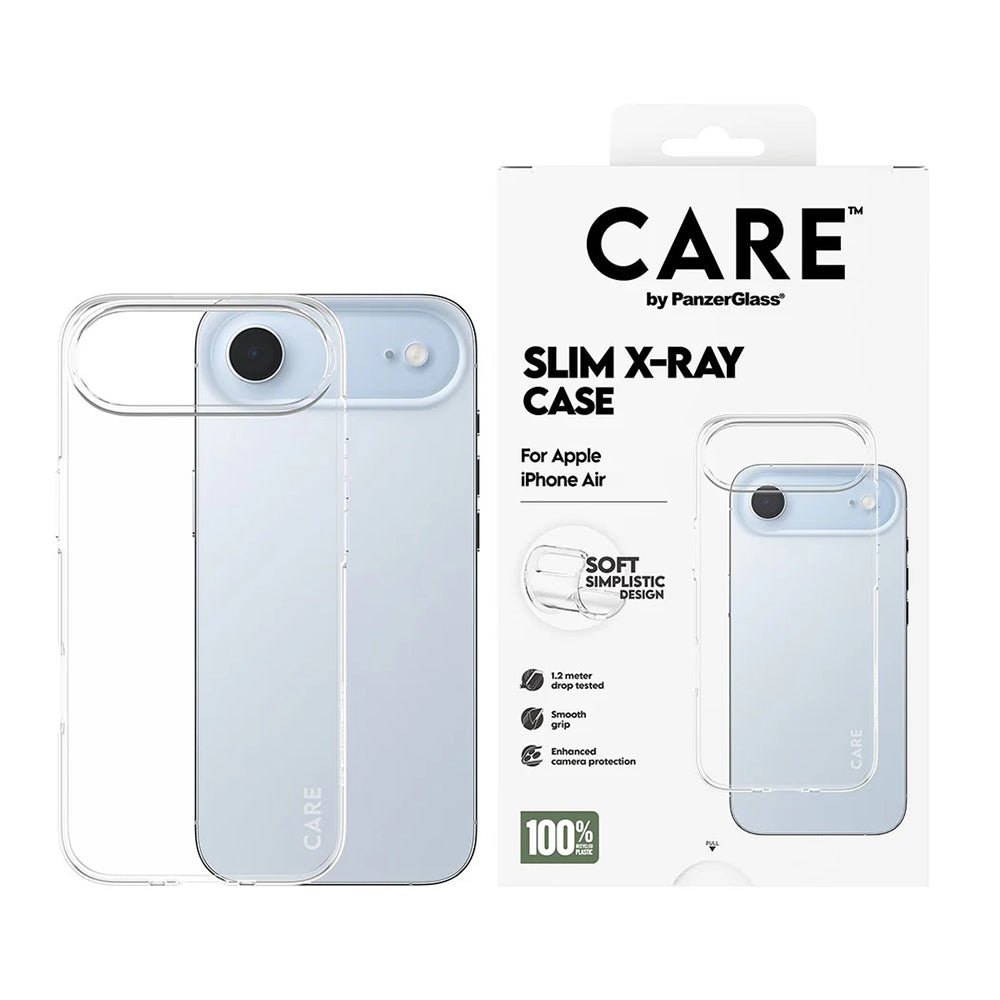 Hülle für Apple iPhone 17 Air, PanzerGlass, Care Fashionable X-ray, Transparent