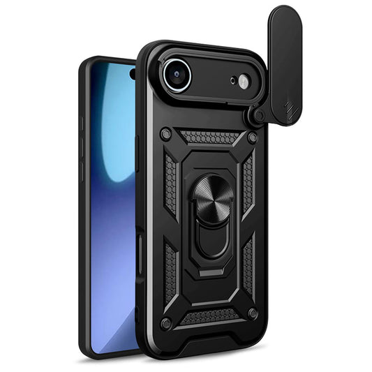 Étui pour Apple iPhone 17 Air, Techsuit, CamShield, Noir