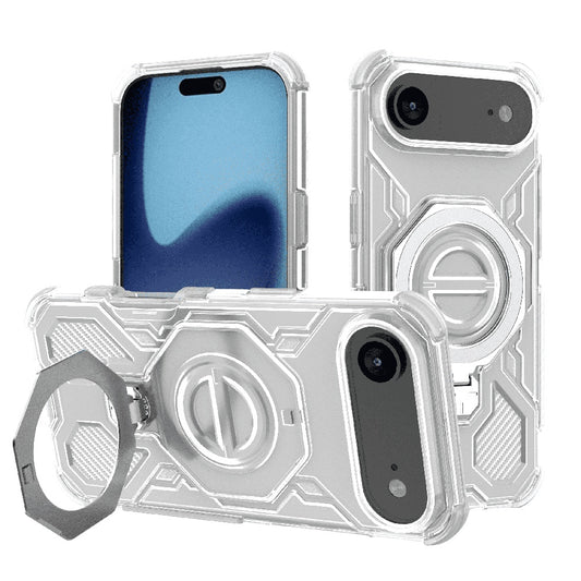 Étui pour Apple iPhone 17 Air, Techsuit, Carbon Shield Pro, Blanc