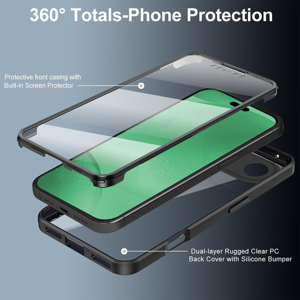 Housse pour Apple iPhone 17 Air, Techsuit, ColorVerse 360, Noire