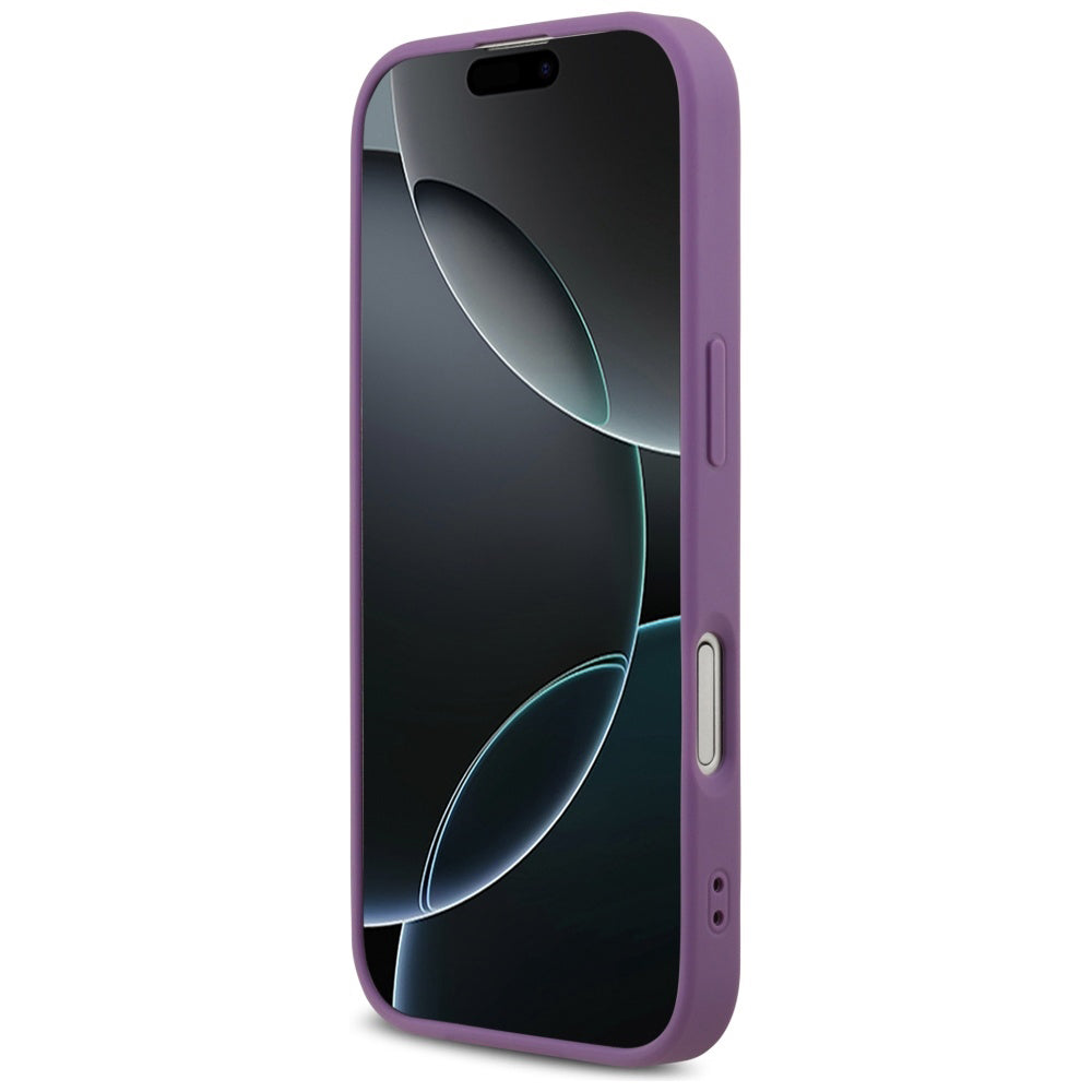 Étui pour Apple iPhone 17, Guess, Fixed Glitter Big 4G, Violet