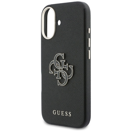 Étui pour Apple iPhone 17, Guess, Logo Résine, Noir
