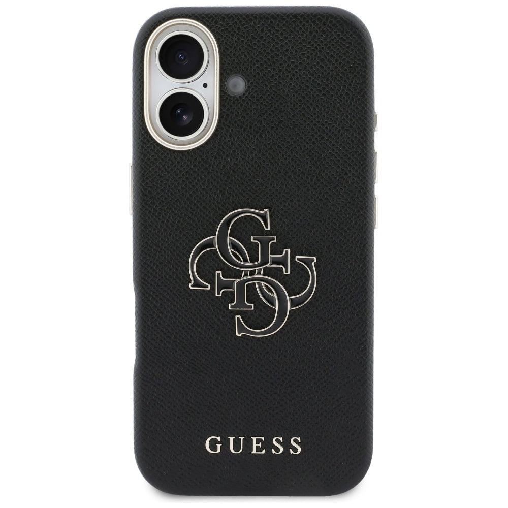 Étui pour Apple iPhone 17, Guess, Logo Résine, Noir