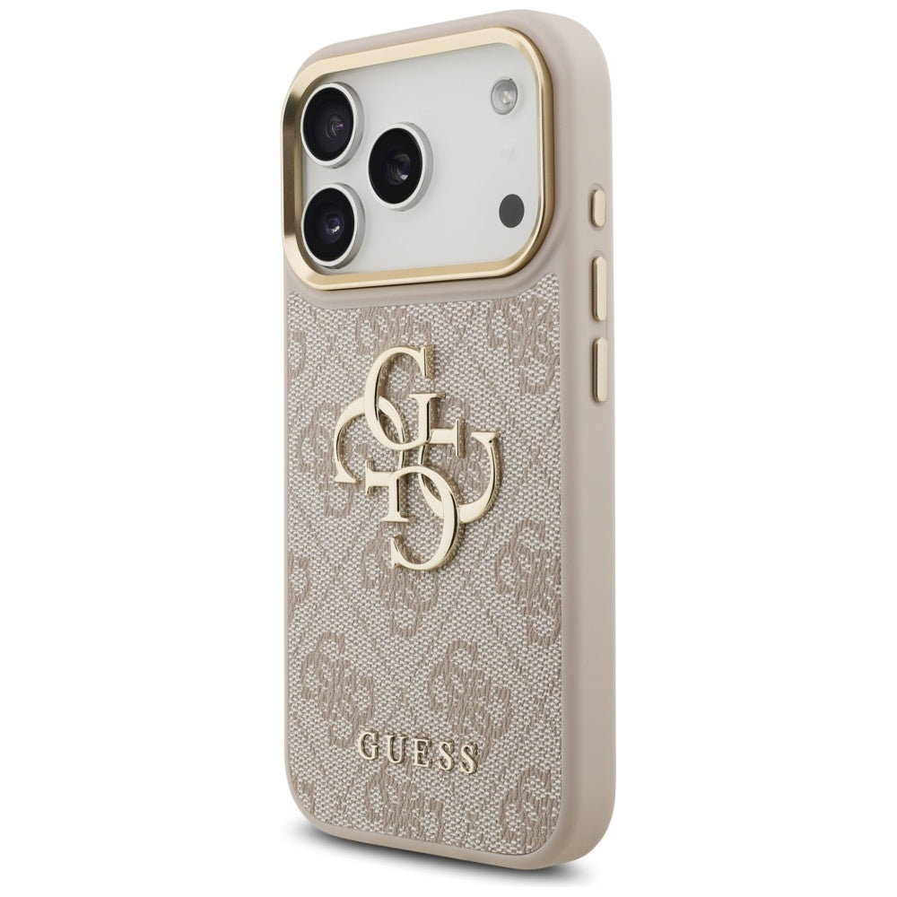 Étui pour Apple iPhone 17 Pro, Guess, Big 4G Classic Logo avec grande bandoulière, Rose.