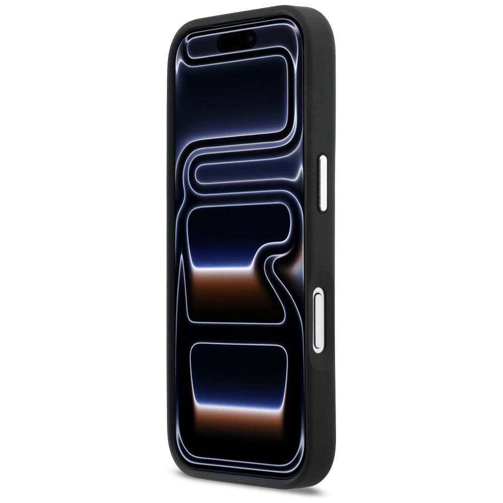 Étui pour Apple iPhone 17 Pro, Karl Lagerfeld, Impression Karl & Choupette avec poche, Noir