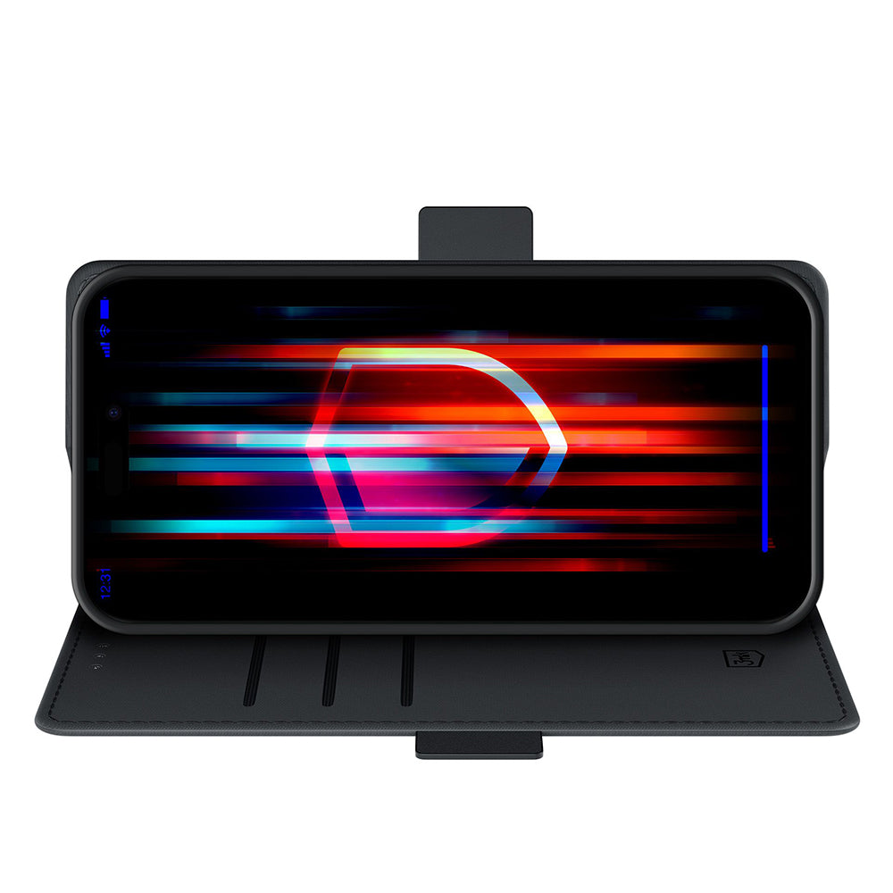 Étui pour Apple iPhone 17 Pro Max, 3MK, Portefeuille, Noir