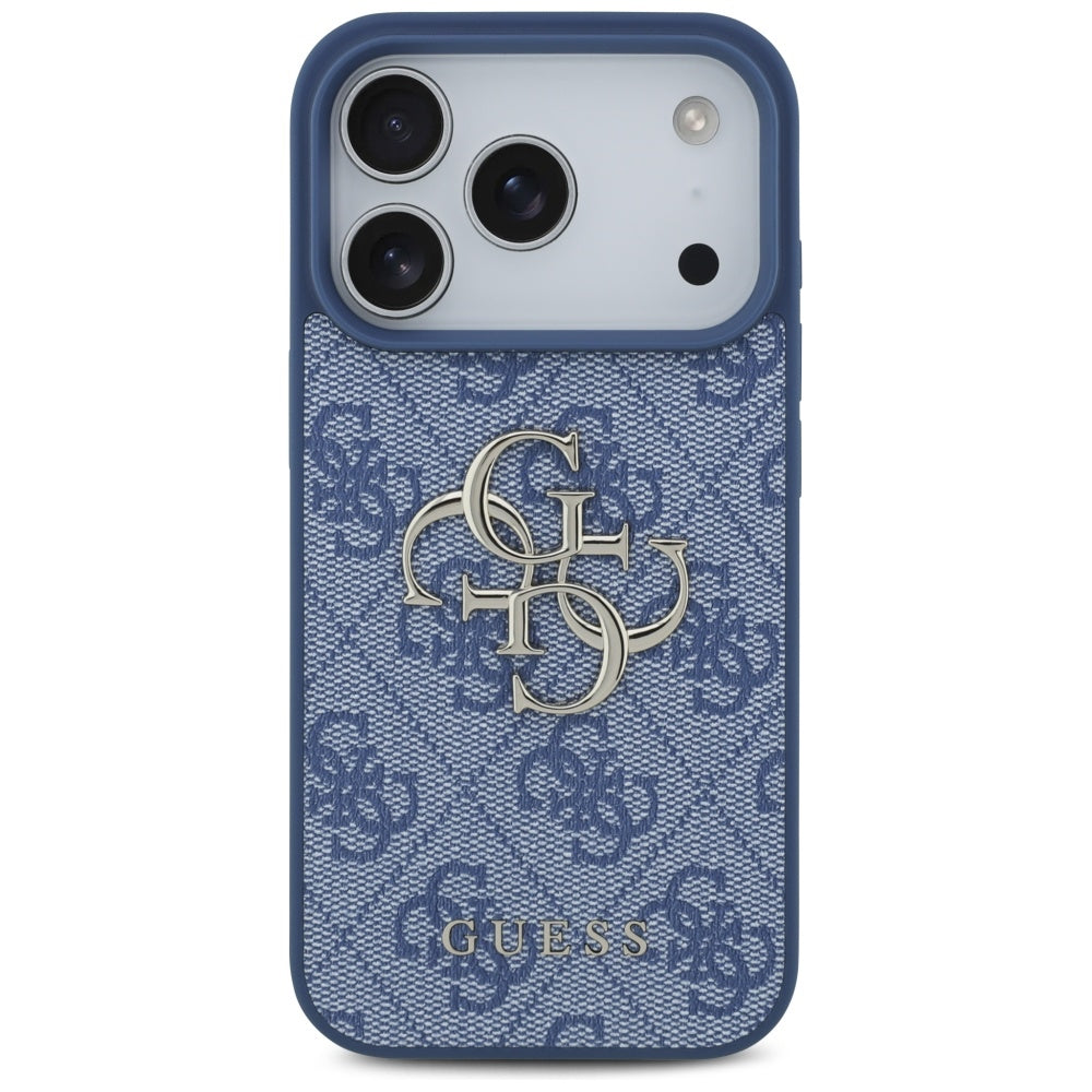 Étui pour Apple iPhone 17 Pro Max, Guess, 4G Big Logo, Bleu