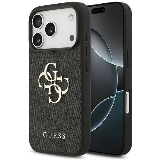 Étui pour Apple iPhone 17 Pro Max, Guess, 4G Big Logo, Noir