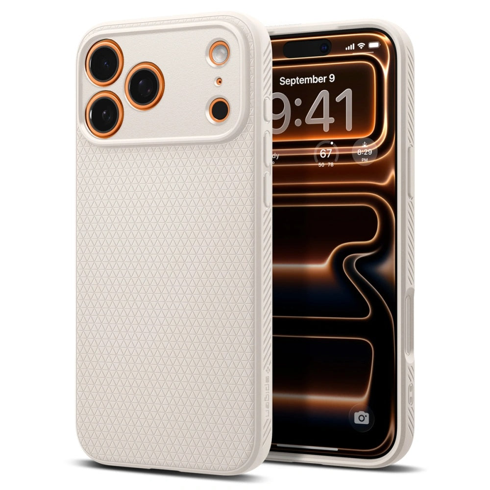 Case for Apple iPhone 17 Pro Max, Spigen, Liquid Air, Beige