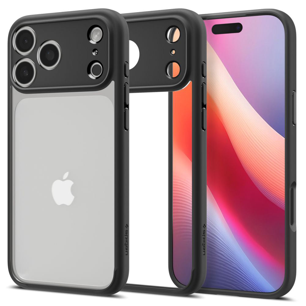 Hülle für Apple iPhone 17 Pro Max, Spigen, Ultra Hybrid, Mattschwarz ACS10279