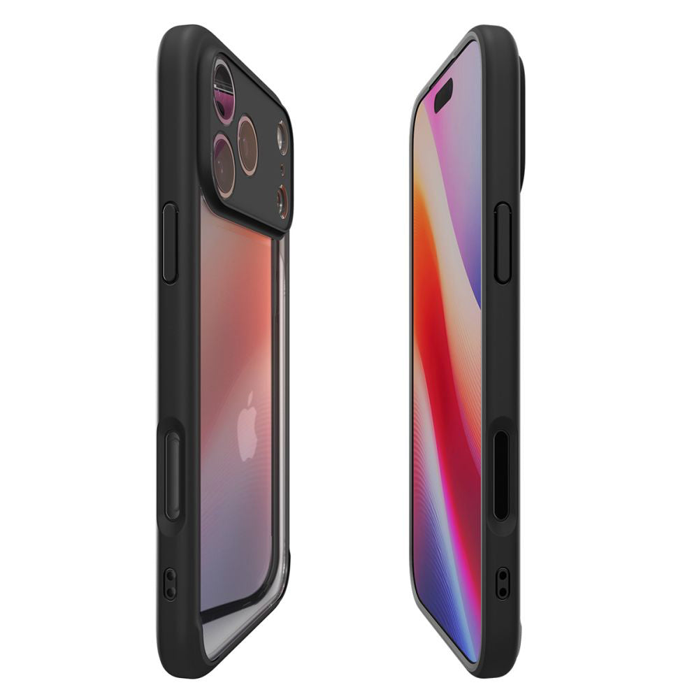 Hülle für Apple iPhone 17 Pro Max, Spigen, Ultra Hybrid, Mattschwarz ACS10279