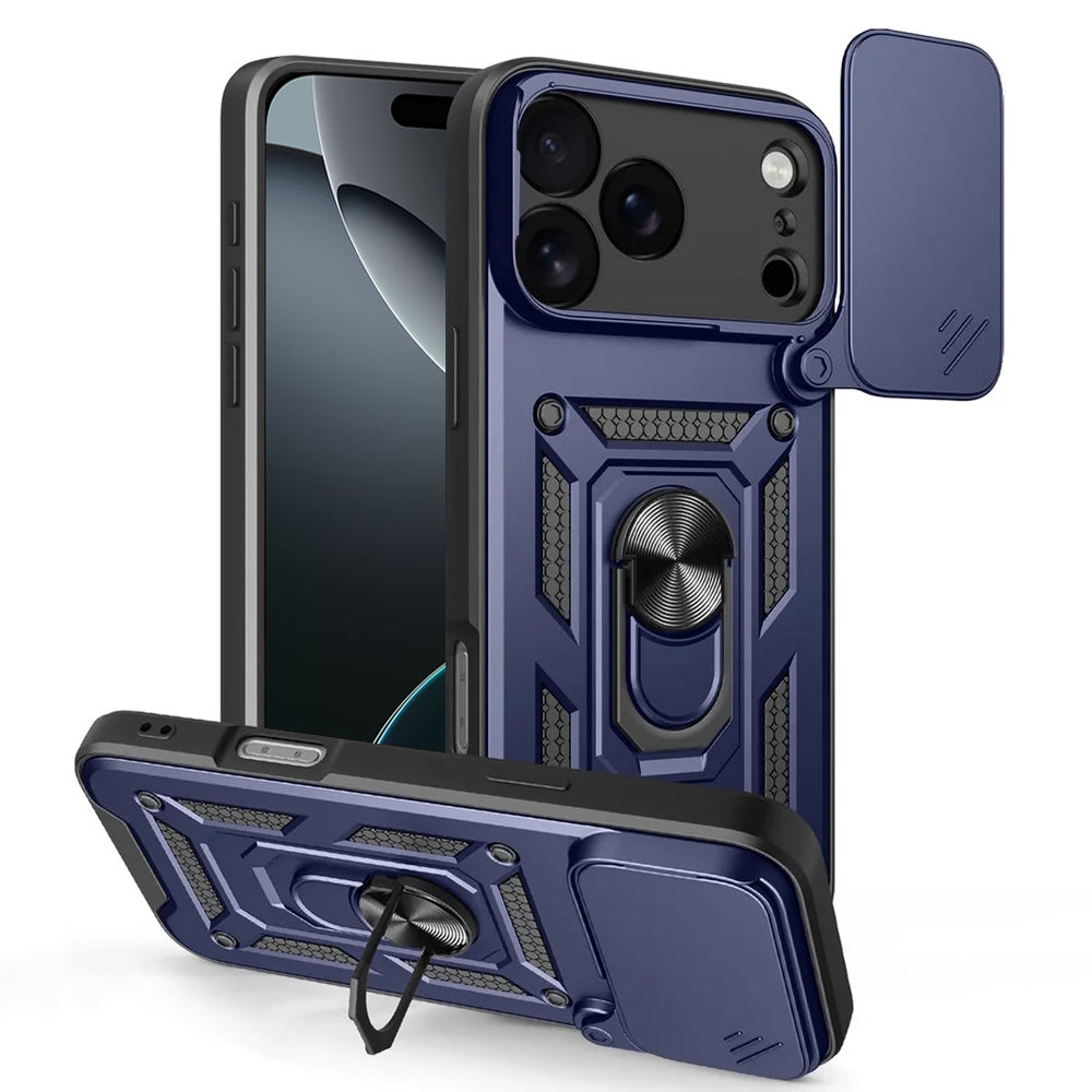 Hülle für Apple iPhone 17 Pro Max, Techsuit, CamShield, Blau