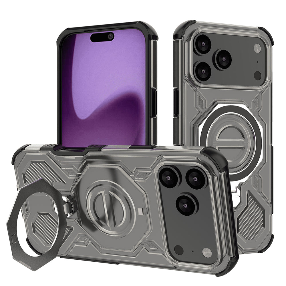 Coque pour Apple iPhone 17 Pro Max, Techsuit, Carbon Shield Pro, Fumée