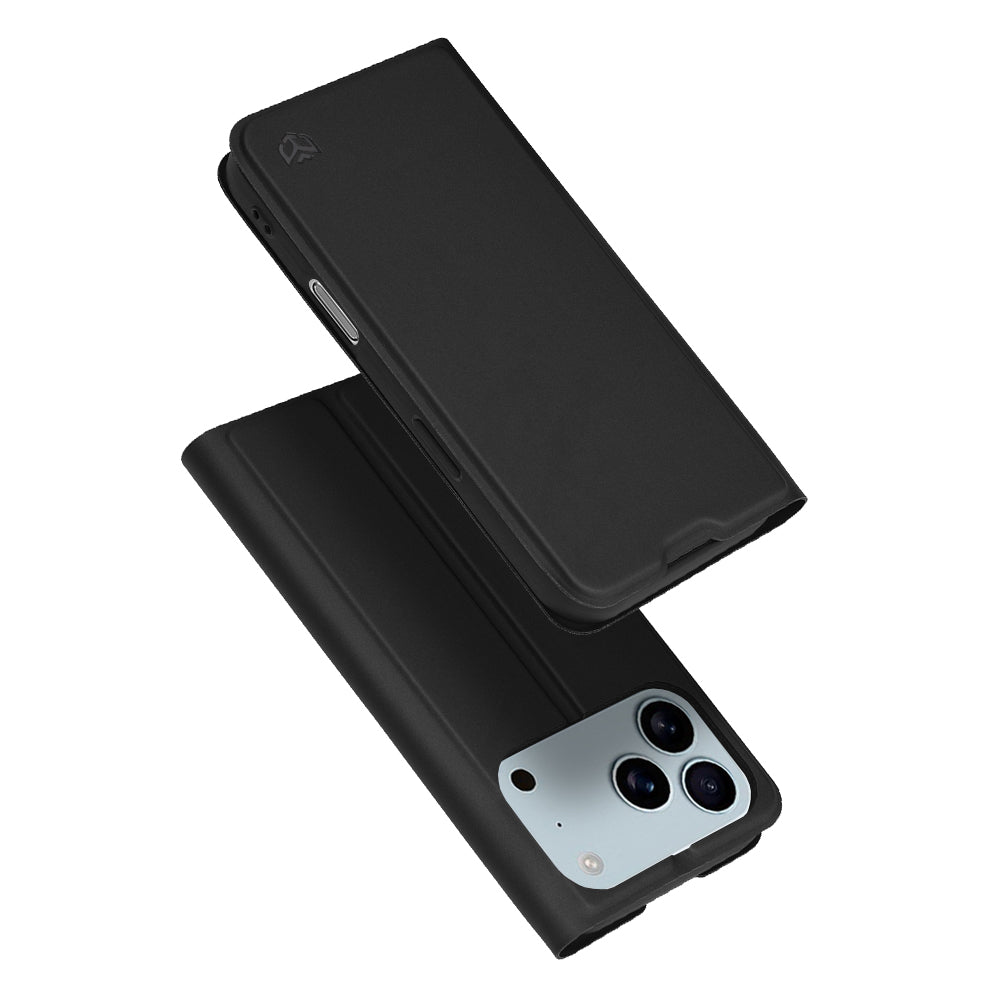 Étui pour Apple iPhone 17 Pro Max, Techsuit, Magskin Book, Noir