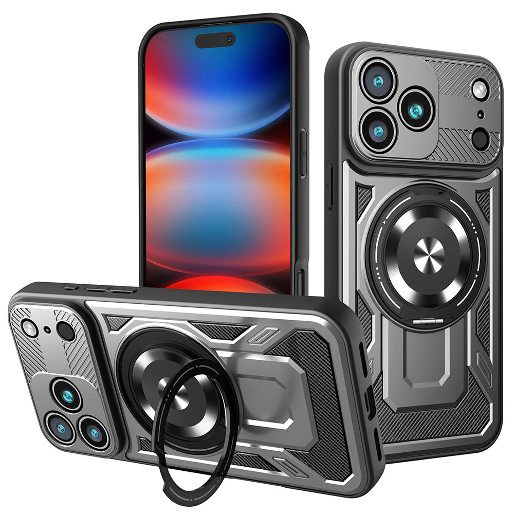 Étui pour Apple iPhone 17 Pro Max, Techsuit, RuggedCam, Gris