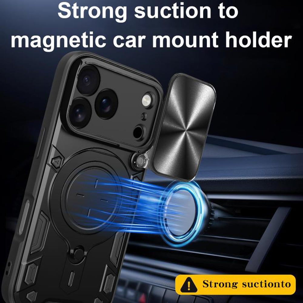 Étui pour Apple iPhone 17 Pro, Techsuit, CamGuard Pro, Rouge