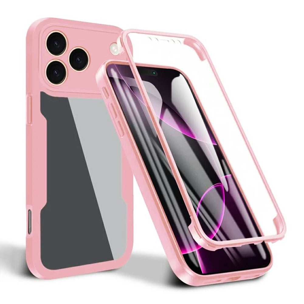 Étui pour Apple iPhone 17 Pro, Techsuit, ColorVerse 360, Rose
