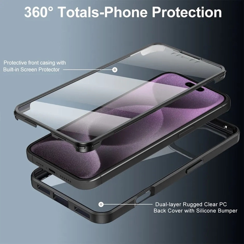 Étui pour Apple iPhone 17 Pro, Techsuit, ColorVerse 360, Rose