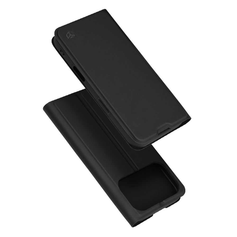 Étui pour Apple iPhone 17 Pro, Techsuit, Magskin Book, Noir