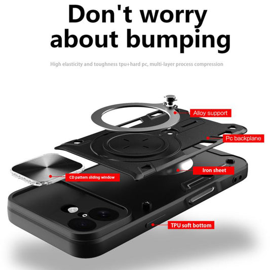 Hülle für Apple iPhone 17, Techsuit, CamGuard Pro, Blau