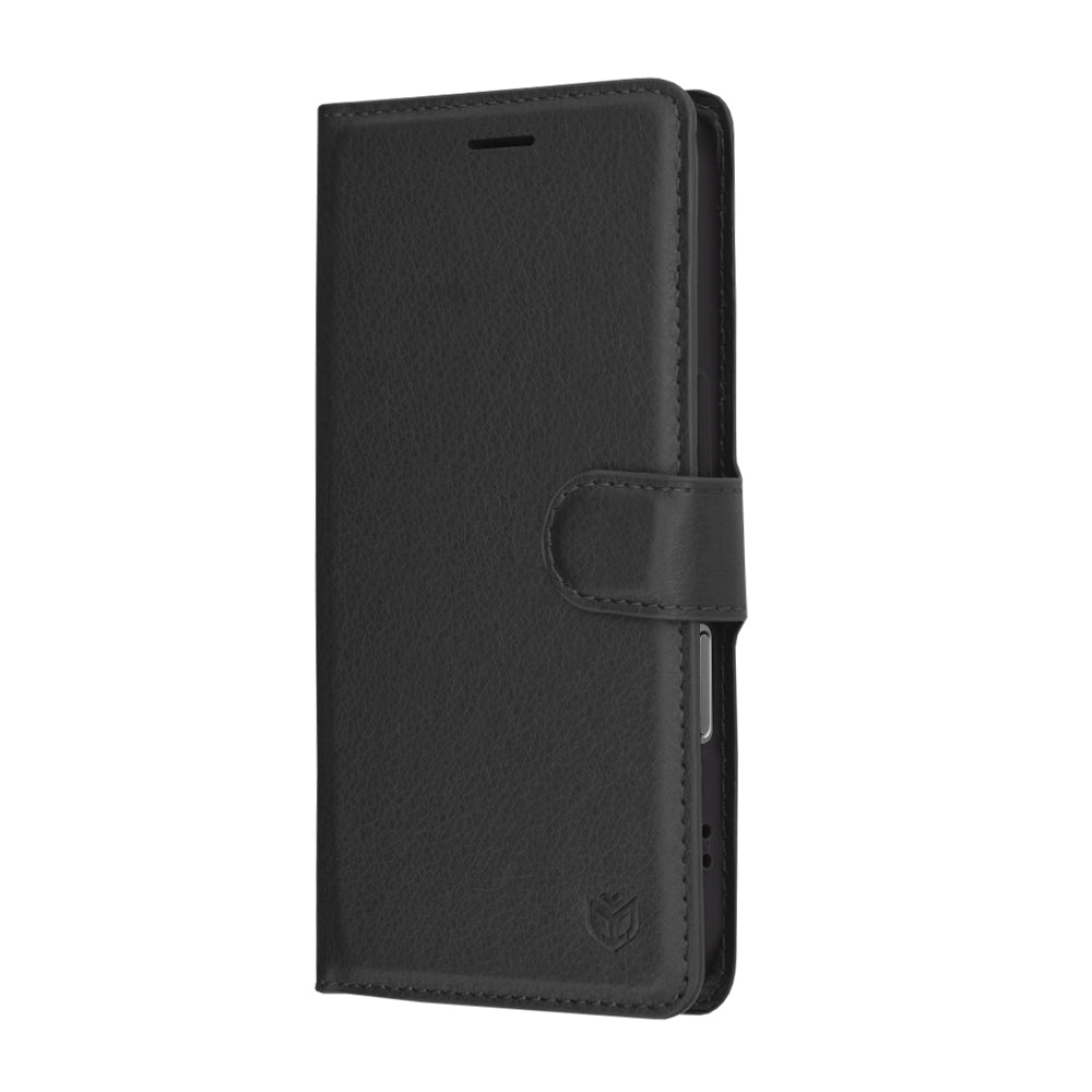 Étui pour Apple iPhone 17, Techsuit, Leather Folio, Noir