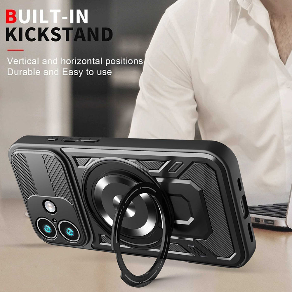 Étui pour Apple iPhone 17, Techsuit, RuggedCam, Bleu