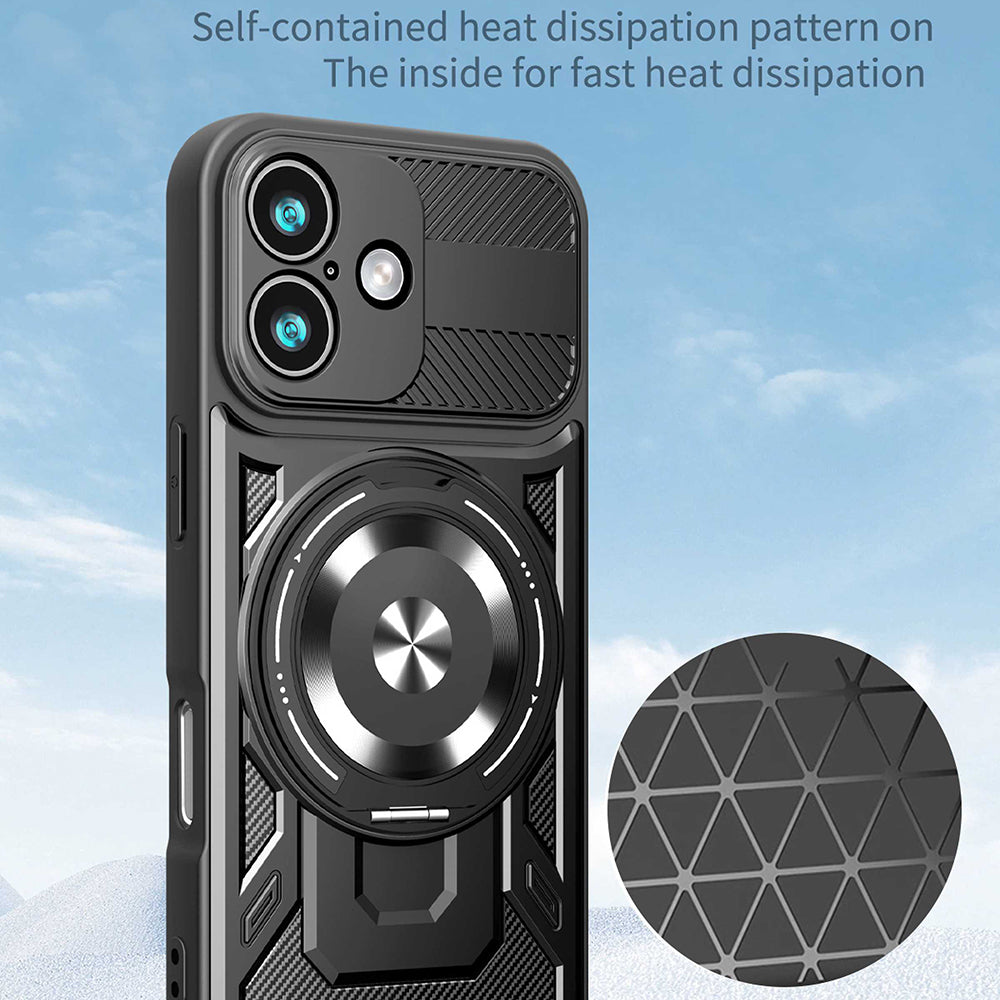 Étui pour Apple iPhone 17, Techsuit, RuggedCam, Bleu