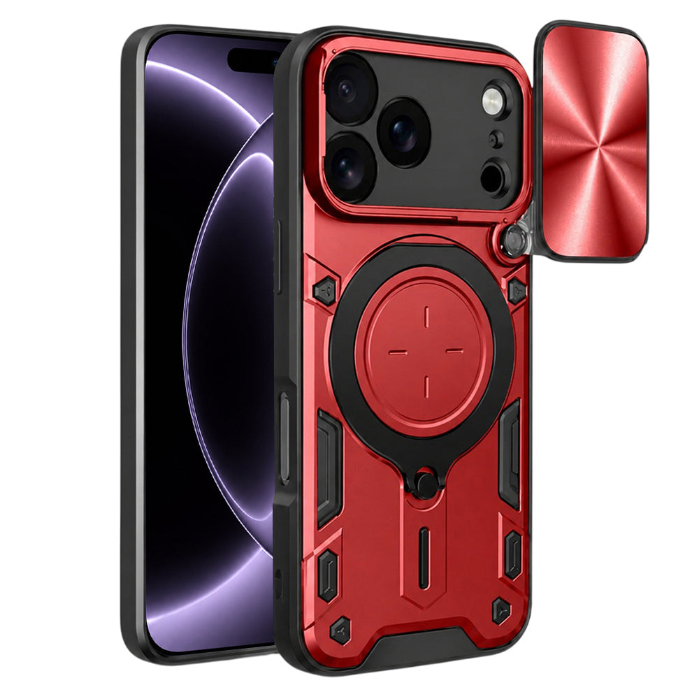 Hülle für Apple iPhone 18 Pro / 17 Pro, Techsuit, CamGuard Pro, Rot