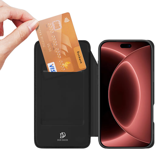 Coque pour Apple iPhone 18 Pro Max / 17 Pro Max, DUX DUCIS, Skin Pro, Noire