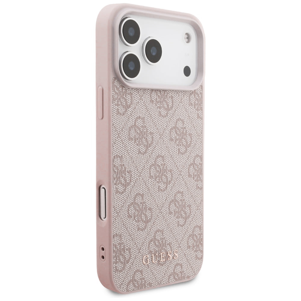 Coque pour Apple iPhone 18 Pro Max / 17 Pro Max, Guess, Logo Classique 4G, Rose