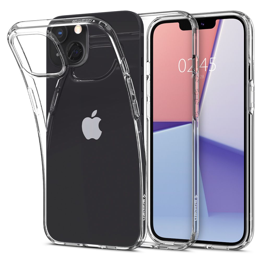 Coque pour Apple iPhone 13, Spigen, Liquid Crystal, Transparent