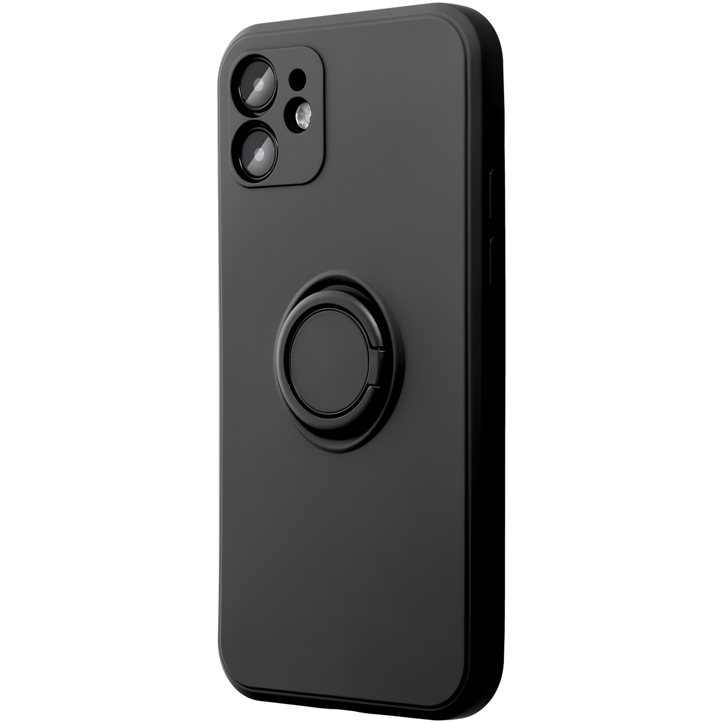 Coque pour Apple iPhone 16 Pro, OEM, Anneau en silicone, Noire