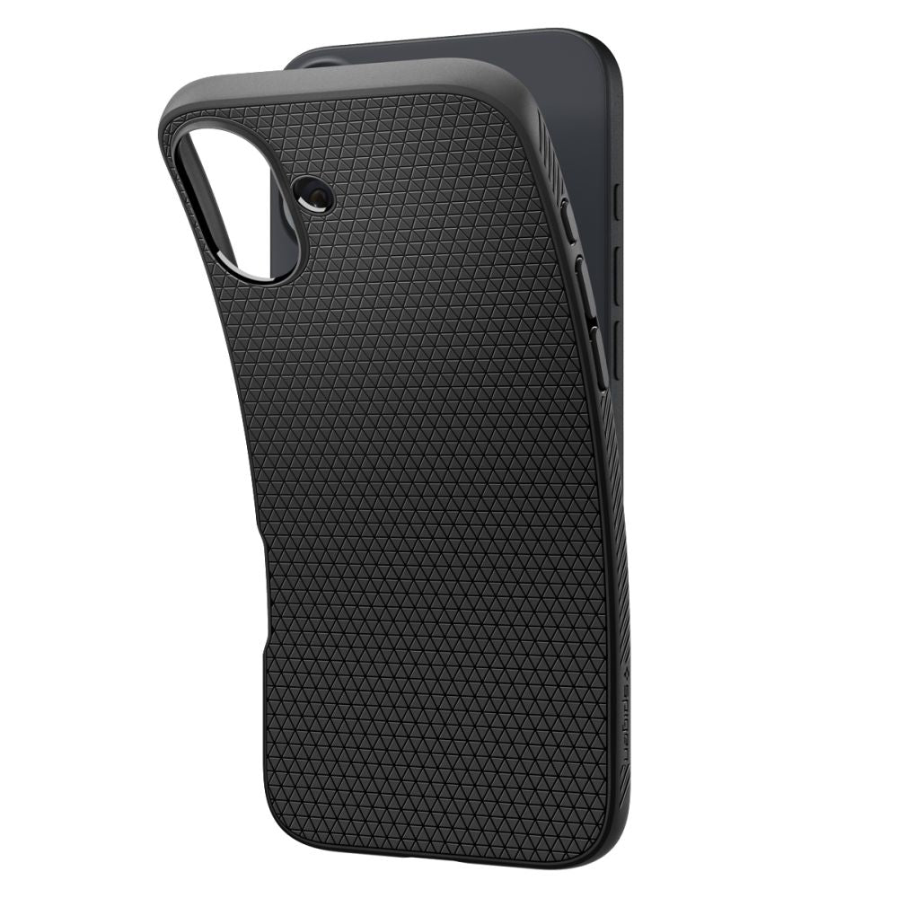 Case for Apple iPhone 16 Plus, Spigen, Liquid Air, Matte Black ACS08066