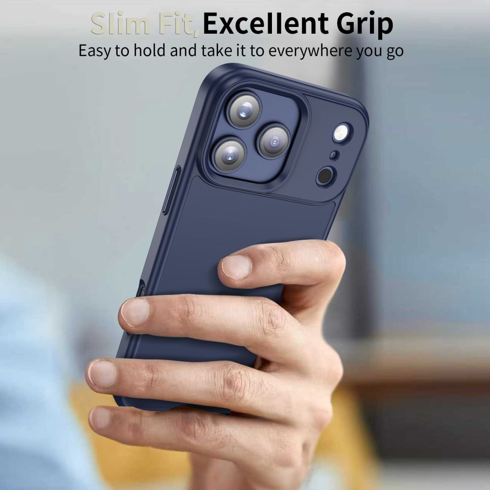 Étui pour Apple iPhone 17 Pro, Tech-Protect, Magmat, Bleu Marine Mat