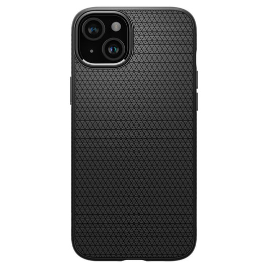 Coque pour Apple iPhone 15, Spigen, Liquid Air Matte, Noir ACS06790