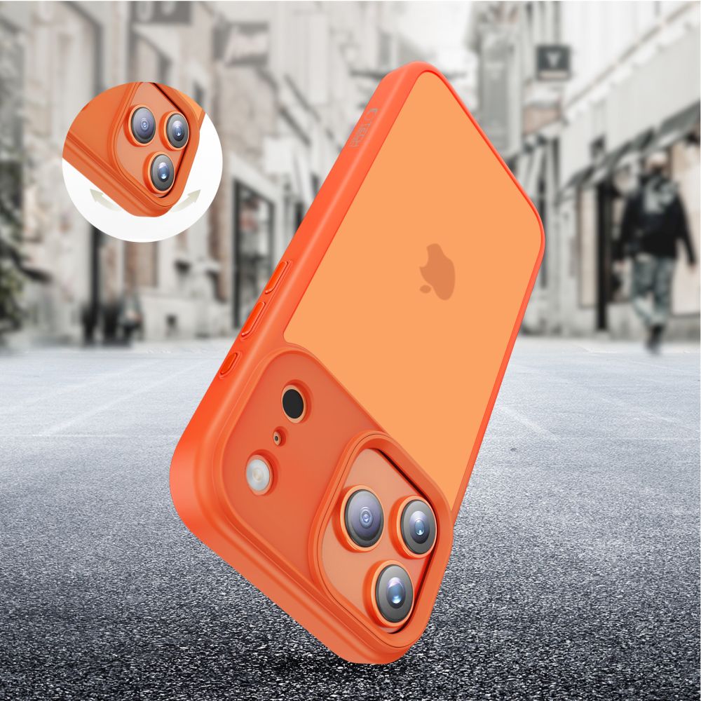 Étui pour Apple iPhone 17 Pro Max, Tech-Protect, Magmat, Orange Mat