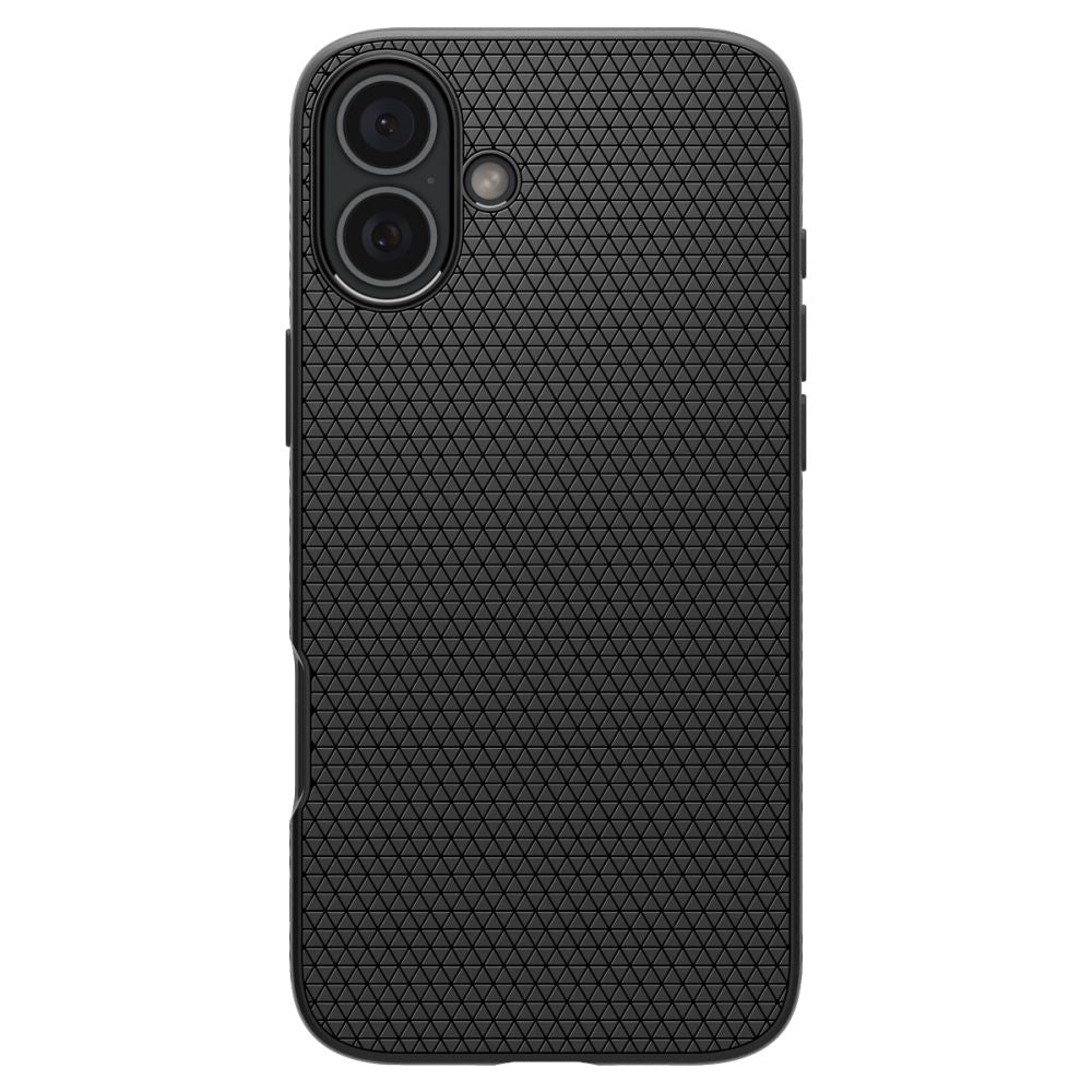 Étui pour Apple iPhone 16, Spigen, Liquid Air, Noir Mat ACS08194