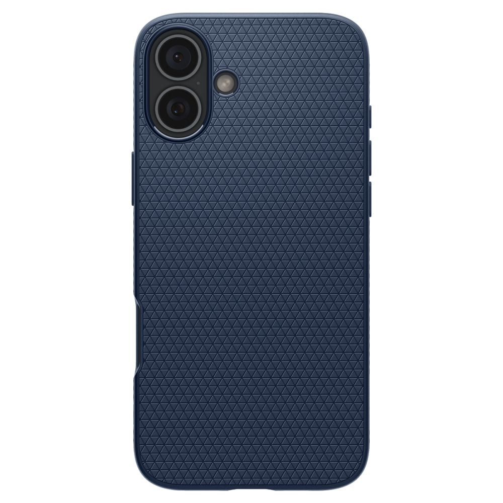 Coque pour Apple iPhone 16, Spigen, Liquid Air, Bleu ACS08195
