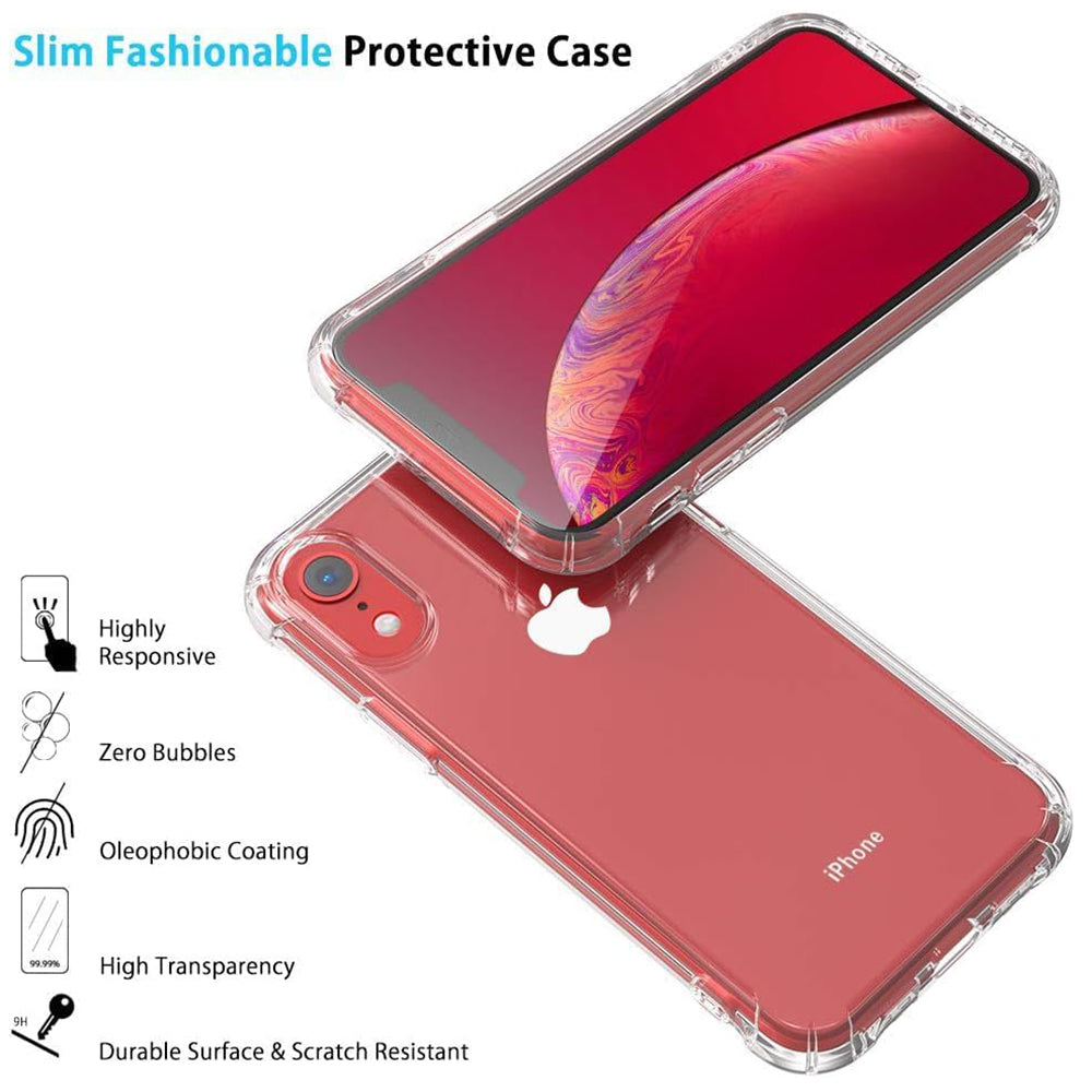 Coque pour Apple iPhone XR, Techsuit, Anti-choc Claire, Transparente