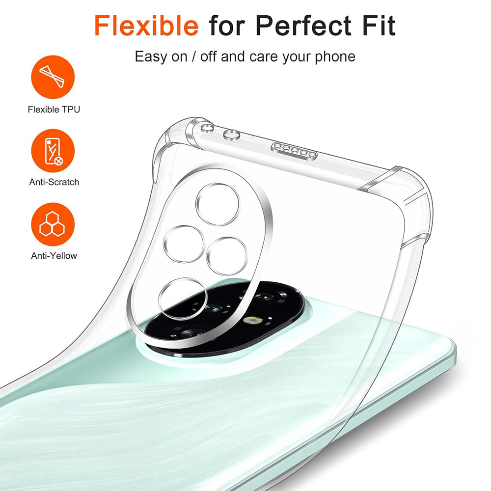 Coque pour Honor 200 Pro, Techsuit, Anti-choc Claire, Transparente