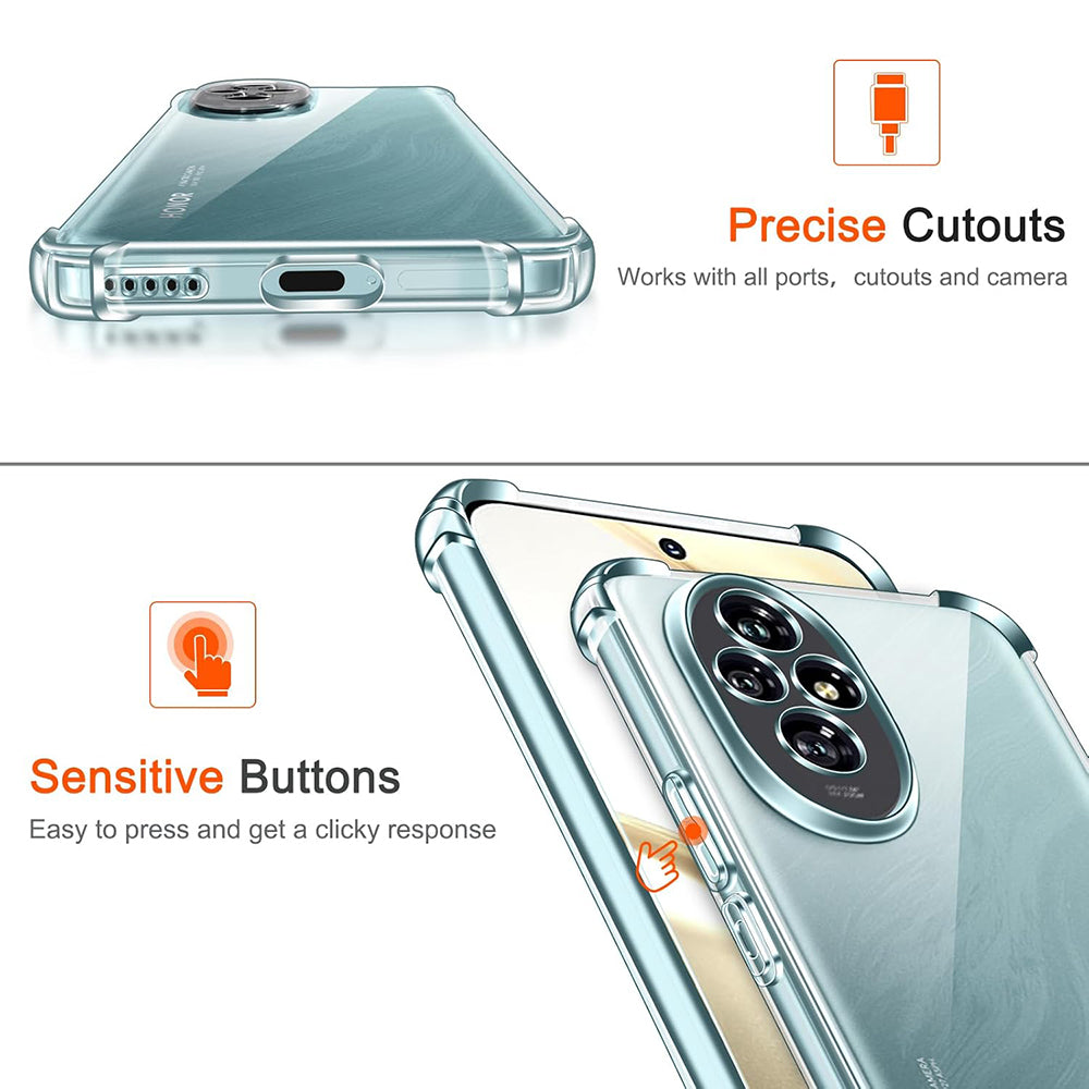 Coque pour Honor 200, Techsuit, Anti-choc Claire, Transparente