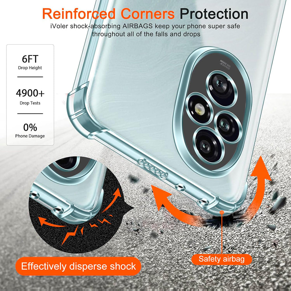 Coque pour Honor 200, Techsuit, Anti-choc Claire, Transparente